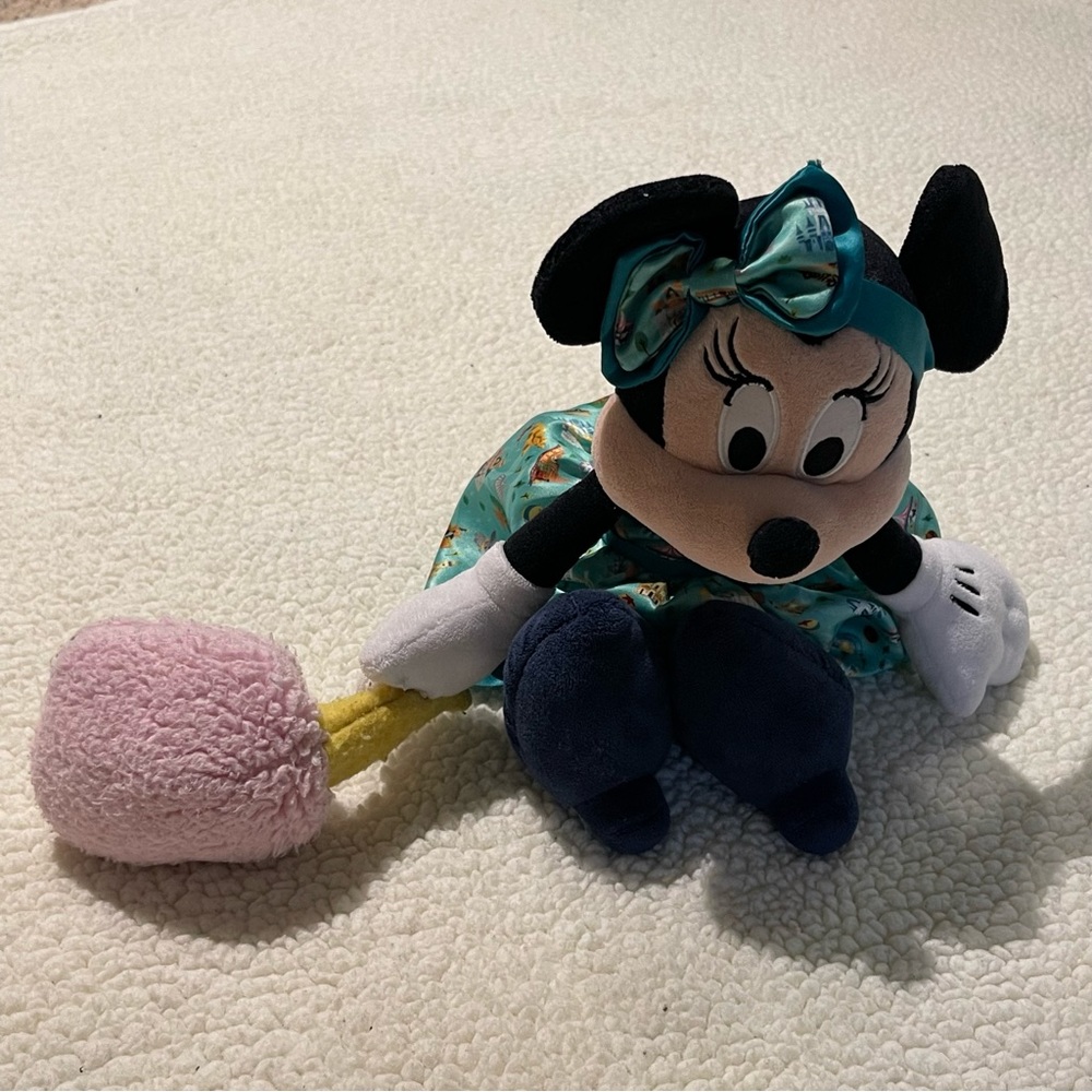 Disney Parks Minnie with Cotton Candy Plush - Picture 3 of 4